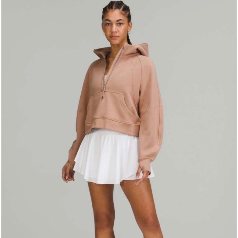 Lululemon Scuba Oversized Half-Zip Hoodie Womens XL/XXL Pink Clay Cotton Fleece